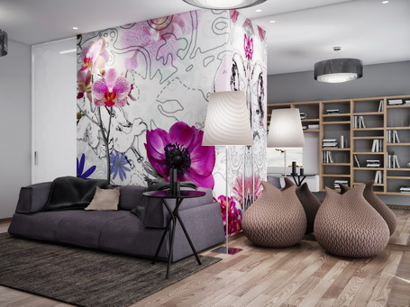 Living-Room-Interior-Designs-with-Purple-Flowers-Wallpaper-Murals-Ideas_beazley